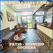 Venta Casa 4 Ambientes Parque Chas Patio Quincho 