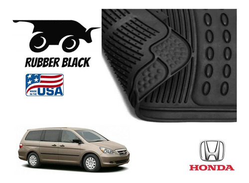 Kit Tapetes 3 Filas Honda Odyssey 2005 Rubber Black Original Foto 5