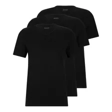 Paquete 3 Camisetas Boss Cuello V Regular Fit 3660 Original