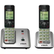 Set De 2 Telefonos Inalambricos Vtech - Dect 6.0 Cs6619-2 Color Gris