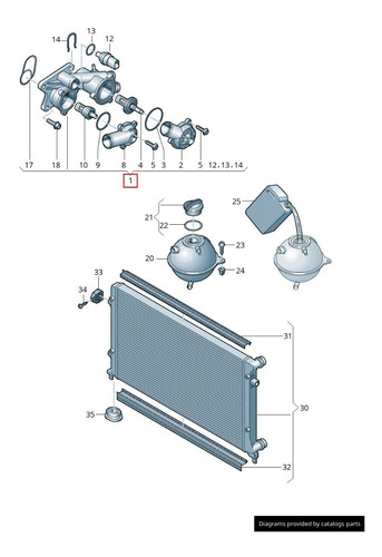 Caja Delantero Termostato Audi A3 Sportback 2013-2013premium Foto 4