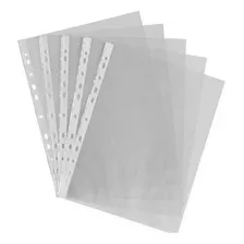 Folios A4 Polietileno Pack X 100 Unidades Borde Blanco 40 Mi