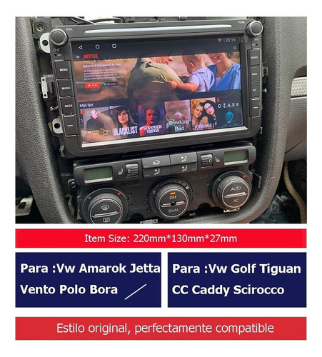 2024 Auto Estereo Radio Para Vw Jetta Amarok Bora Mk6 Gol Foto 2