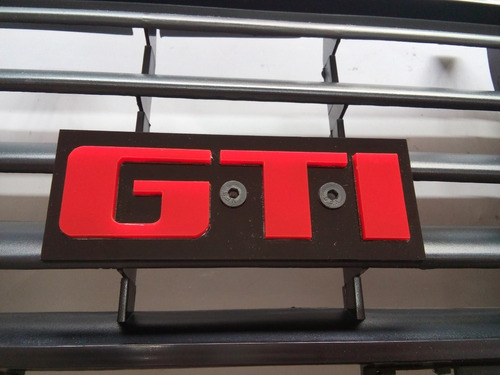 Emblema De Parrilla Vw Golf Gti A2 Generico 89-92 Acrilico Foto 3