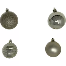 Esferas Navideñas Plastico 30 Piezas Con 4 Estilos Navidad 
