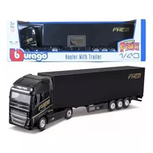 Caminhão Carreta Baú Street Fire - 1/43 39cm - Burago