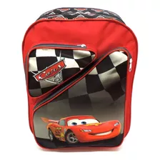 Mochila Infantil Macqueen Carros 2 Bolsos Costas Tam G F5 Cor Vermelho