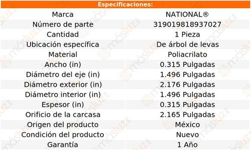 1- Retn rbol Levas P/ Subaru Xt H4 1.8l 85/91 National Foto 3