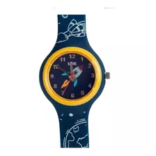 Reloj Niños Diseño Planetas Kenox Color De La Correa Azul Marino