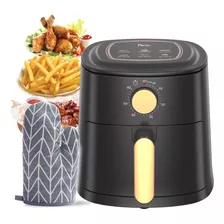 Fritadeira Elétrica Air Fryer Sem Óleo 4l 1100w Preto