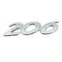 Emblema Logo Peugeot 206 Para Auto Adhesivo Peugeot 206