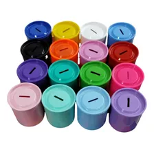 Alcancia De Plastico Colores Infantil Souvenirs X 30u