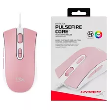 Mouse Gaming Hyperx Pulsefire Core White/pink Color Blanco Y Rosa