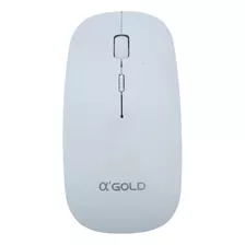 Mouse Recarregável Sem Fio Ultrafino Silencioso Cor Branco