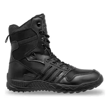 Bota Tactica Pma 710 Negra Con Casco Para Caballero