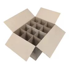 10 Caixas De Papelão 40 X 30 X 30 C/ Div P/ 12 Taças Mudança