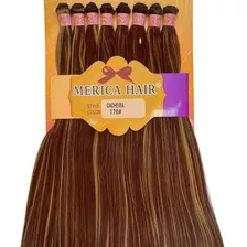 Cabelo 100% Orgânico Liso Cachoeira - Merica Hair / Castanho