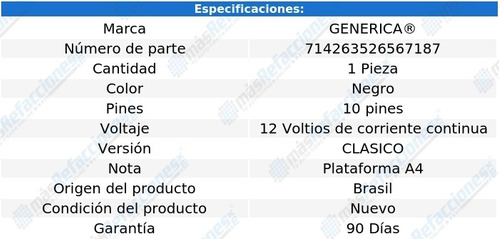 Interruptor Maestro Control Espejo Jetta 99-15 Foto 4