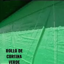 Rollo De Cortina Verde Medida 2.10x300