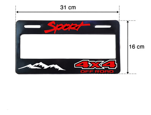 Set 2 Portaplacas Universal Aut/camioneta Europeo Multimarca Foto 4