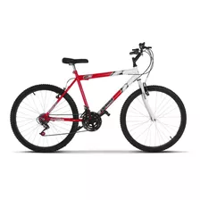 Bicicleta De Passeio Ultra Bikes Bike Aro 26 18v Freios V-brakes Cor Vermelho-ferrari/branco