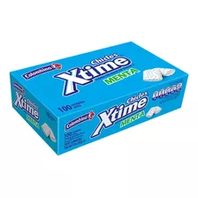 Chicle Xtime Menta Display 100 Unidades