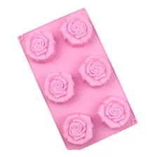 Forma Molde De Silicone Bombom Flores Rosas Sabão Chocolate