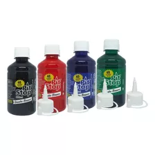 Kit 03 Frascos De Tinta P/ Canetão De Quadro Branco 200ml 