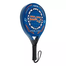 Paleta Padel Quick Paddle Fibra Vidrio Carbono Flex 40mm Cke Color Azul/naranja