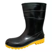 Bota De Pvc Fujiwara Cano Curto Preta 88fpc600