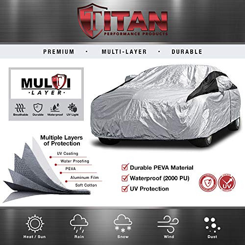 Cubierta De Auto Titan Premium Multi-capa Peva Para Sedanes Foto 4