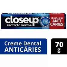 Pasta De Dentes Closeup Proteção Bioativa Bloqueio Anticáries Menta Refrescante Em Creme 70 G