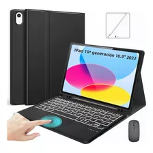 Funda Con Teclado Mouse Lapiz Para iPad 10ª Gen 10.9 2022