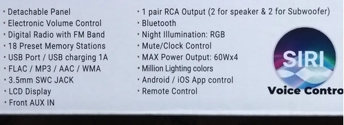 Autoestreo Bluetooth Mtx-430bt Usb, Fm Aux Control Siri Foto 4