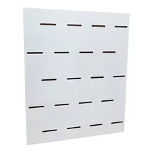 Panel Ranurado Qatari 90x60 - Nuevo Modelo - Únicos Blanco