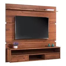 Rack Tv - Panel Pared - Living - Madera - Mueble Lcm