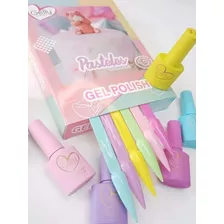 Gama Gel Semipermanente Gelly Uñas 6 Pz Por Gama , Wapizima Color Pasteles