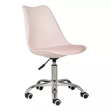 Silla De Escritorio Moblux Oficina Rosa Con Tapizado De Poliuretano