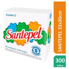 Guardanapo Folha Simples Santepel 33x30 Kit 300 Fls