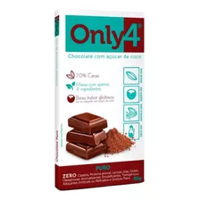 Chocolate Vegano Only4 70% Cacau- Sem Lactose E Gluten