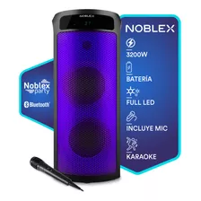 Torre De Sonido Noblex Mnt490f Bluetooth 3200w Color Negro