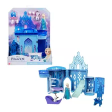 Disney Frozen, Set De Juego Castillo De Elsa Apilable, Casa De Muñecas, Juguetes Mattel, Niñas 3 Años+