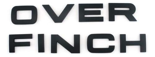 Foto de Overfinch Letter Badge Logo Sticker Para Land Rover