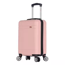 Maleta De Viaje Para Cabina 18 PuLG Tamaño S Bin M009 Rosa