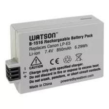 Watson Lp-e5 Lithium-ion Battery Pack (7.4v, 850mah)