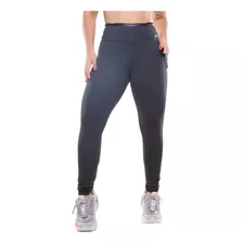 Calça Legging Bolso Lateral Academia Feminina Cintura Alta