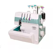 Maquina De Coser Kassel Overlock 4 Hilos Casahogar Color Blanco Con Verde