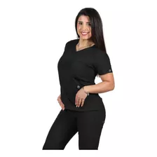 Polera Mujer Wonderwink - Negro - Uniformes Clínicos