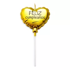 Vela Corazon Feliz Cumpleaños 