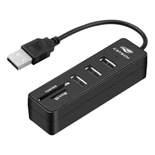 Hub Usb 2.0 5 Portas Hu-l200bk C3 Tech